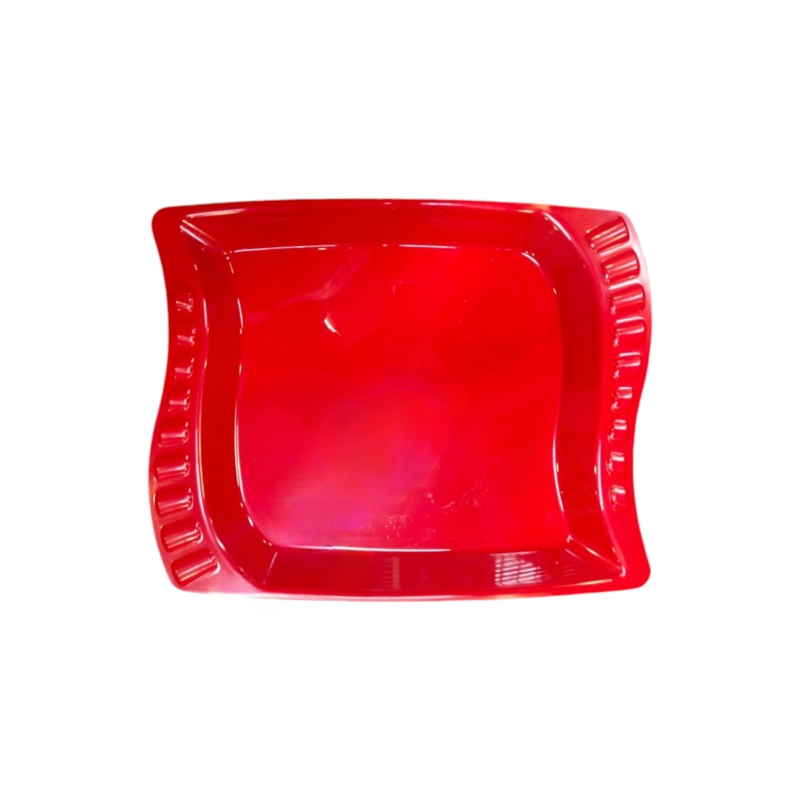 Elite Plastic Wave Dinner Plate Fancy 30x24cm
