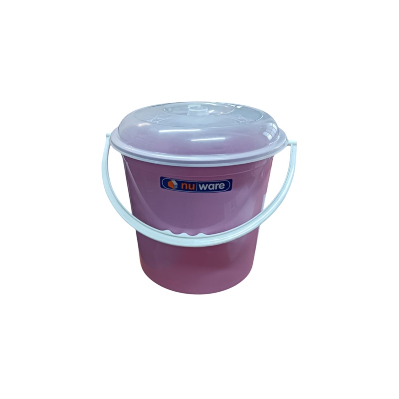 Nu ware 15L Plastic Bucket Air Tight Lid Virgin BU-15G