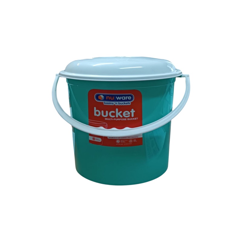 Nu ware 20L Plastic Bucket Air Tight Lid Virgin BU-20