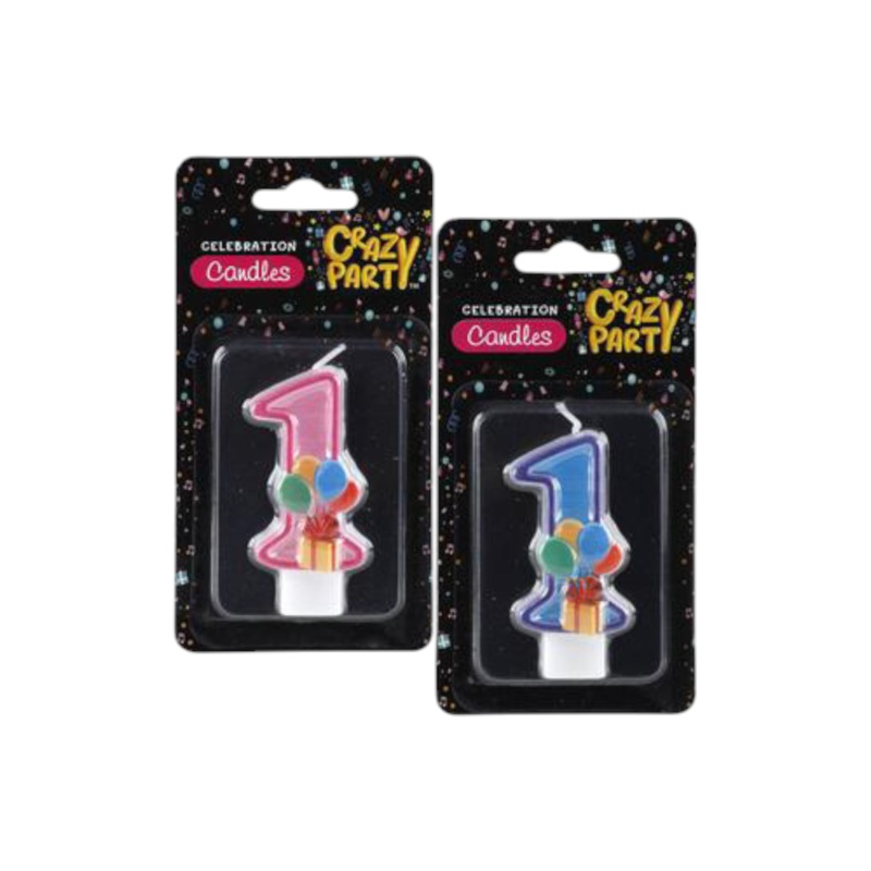 Birthday Candle Single Number No.1 1pc