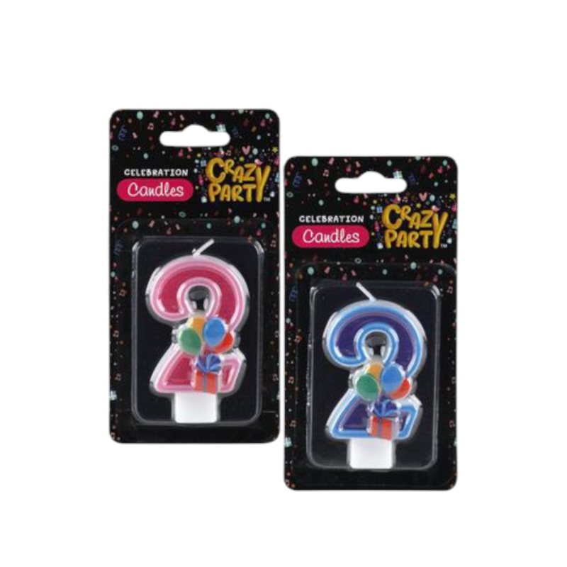 Birthday Candle Single Number No.2 1pc