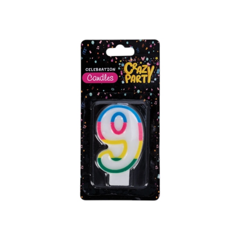 Birthday Candle Single Number No.9