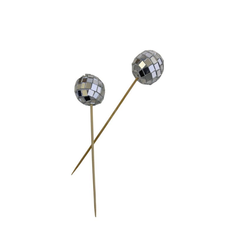 Cake Topper Mirror Ball 11cm