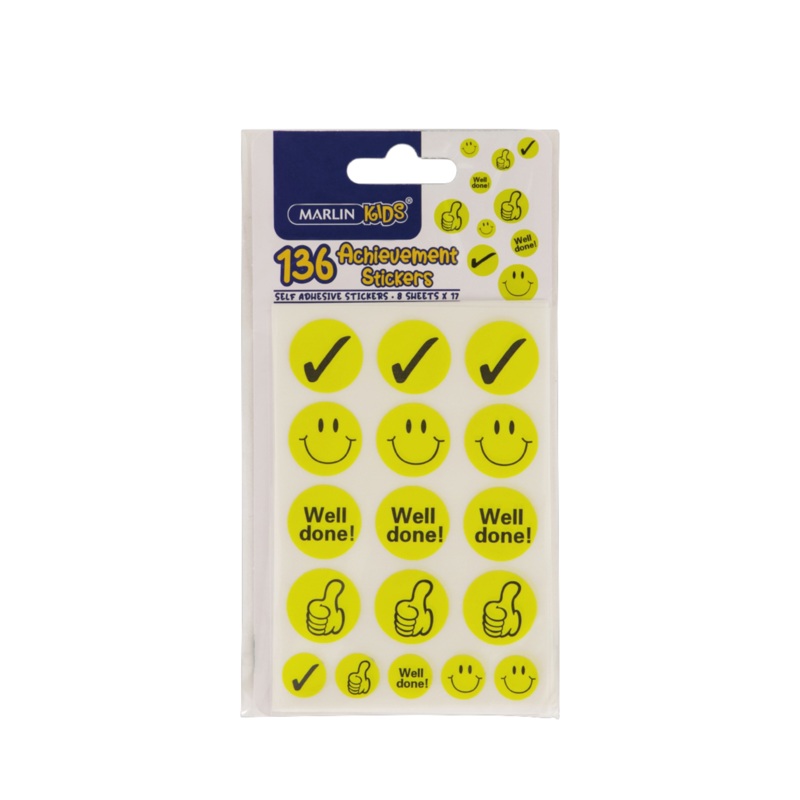 Marlin Motivational Self Adhesive Stickers 136pieces