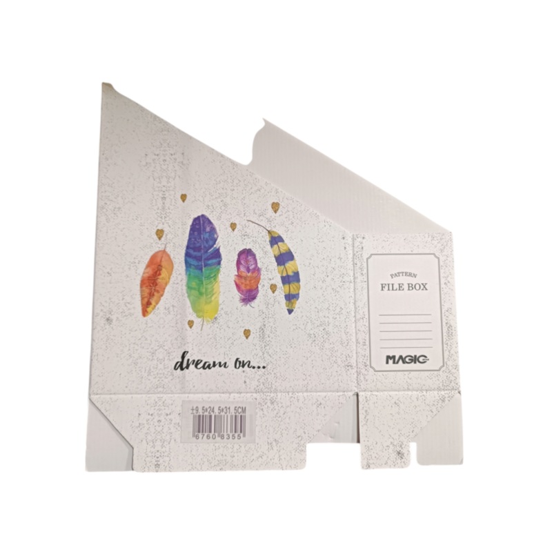 Pattern File Box 19.5×24.5×31.5cm Feathers Dream