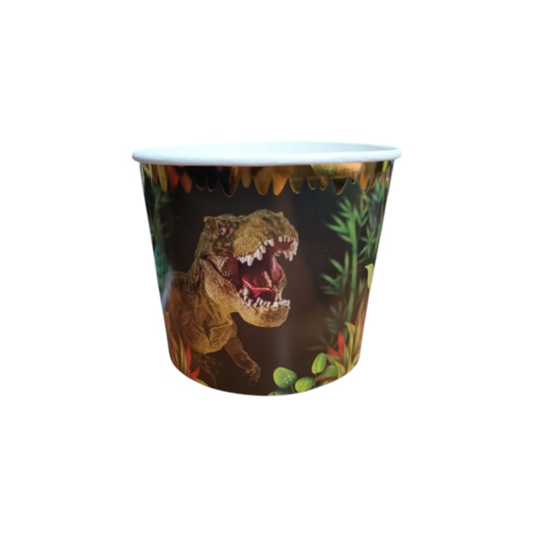 Popcorn Paper Box Dinosaur Print