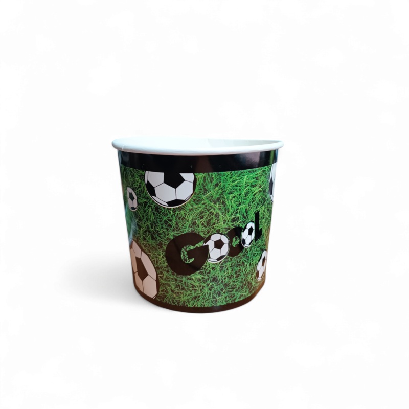 Popcorn Paper Box Soccer Print