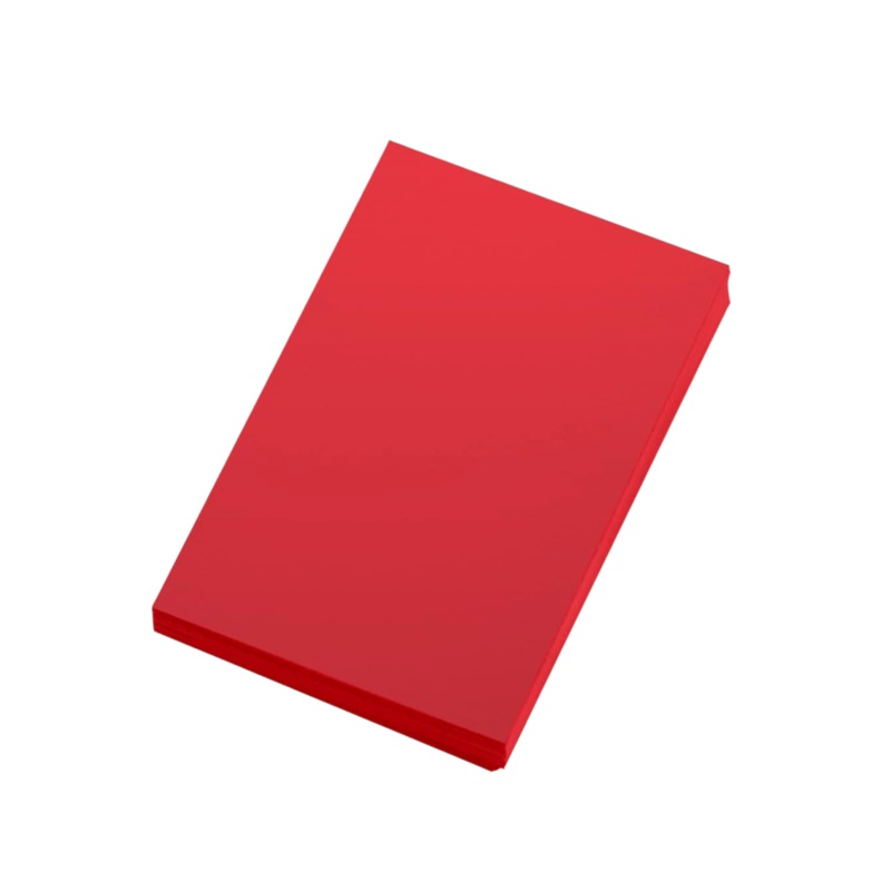 Project Board Bright A4 Red 10Pack