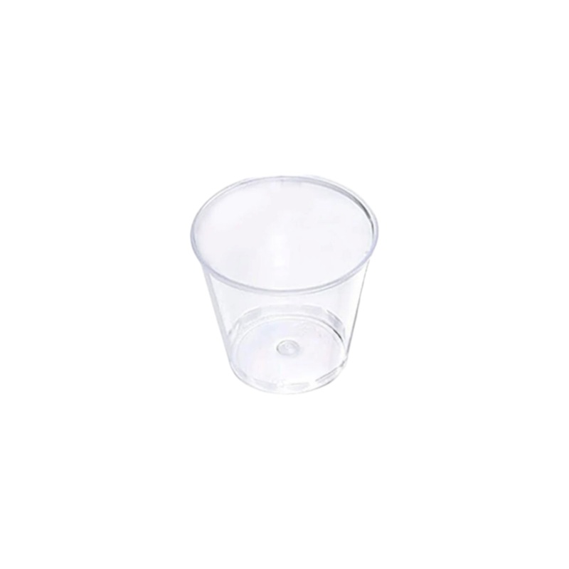 Clear Plastic Disposable Acrylic Dessert Cups 10Pcs 4.3x4cm