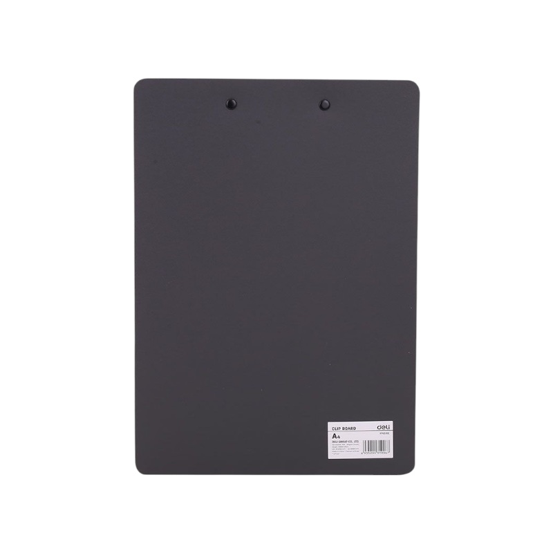 Deli Clipboard A4 PP Clip Black