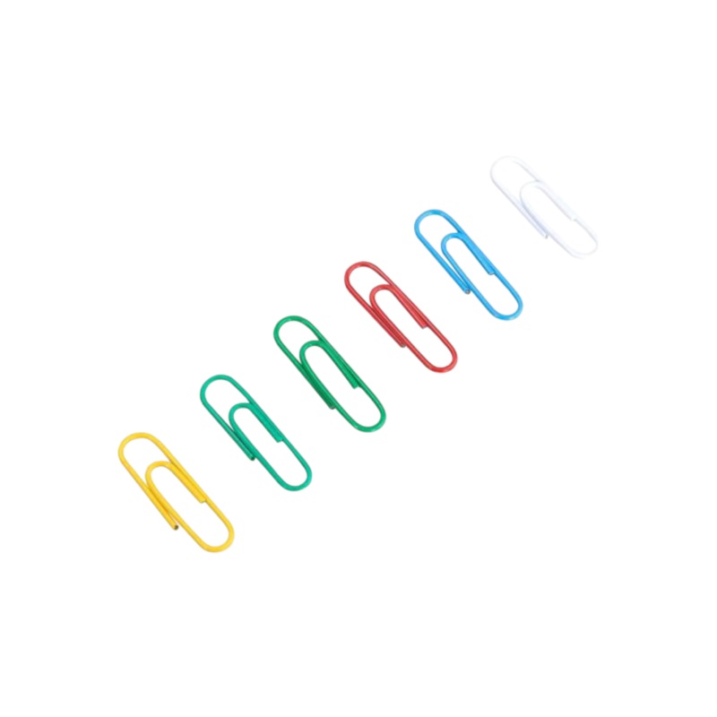 Deli Paper Clips Coloured 29Mm Assorted. 100pcs