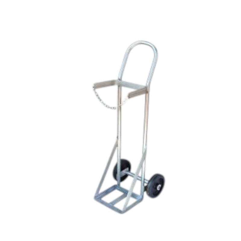 Single Glass Trolley Zinc 1010Hx280W