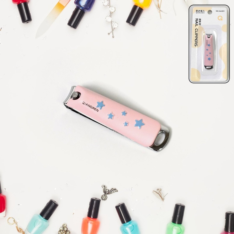 Cute Nail Clipper with Nail Catcher, Nail File – Stainless Steel (1 Pc)