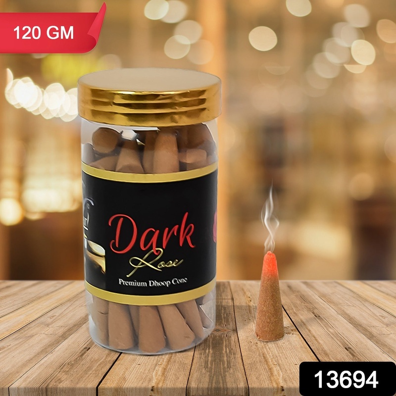 Dark Rose Dhoop Cones, Premium Dark Rose Dhoop (120 GM.)