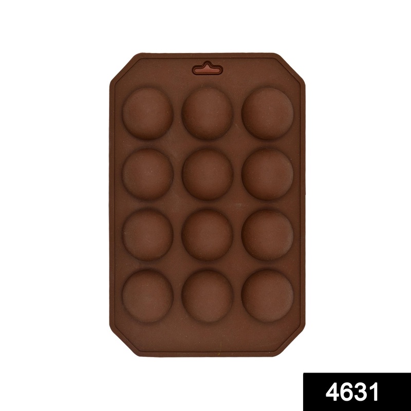 4631 12 Cavity Semi Sphere Half Round Dome Silicone Mold Baking Tray