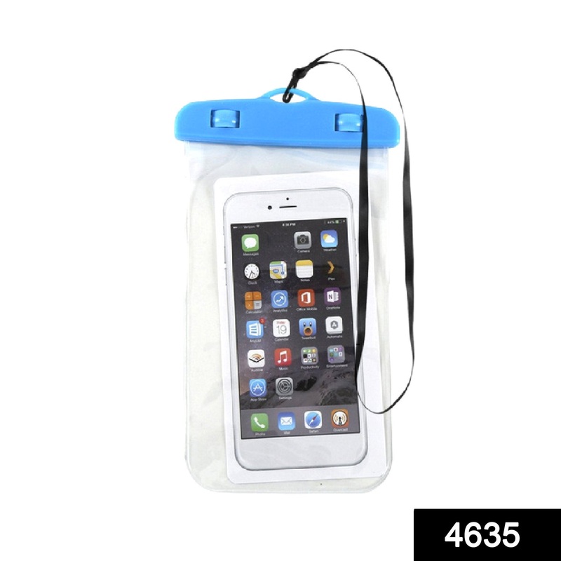 4635 Mobile Waterproof Sealed Transparent Plastic Bag/Pouch Cover for All Mobile Phones