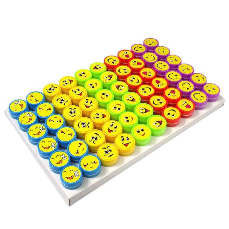 4636 60 piece stamps for kids reward pencil top stamp gift