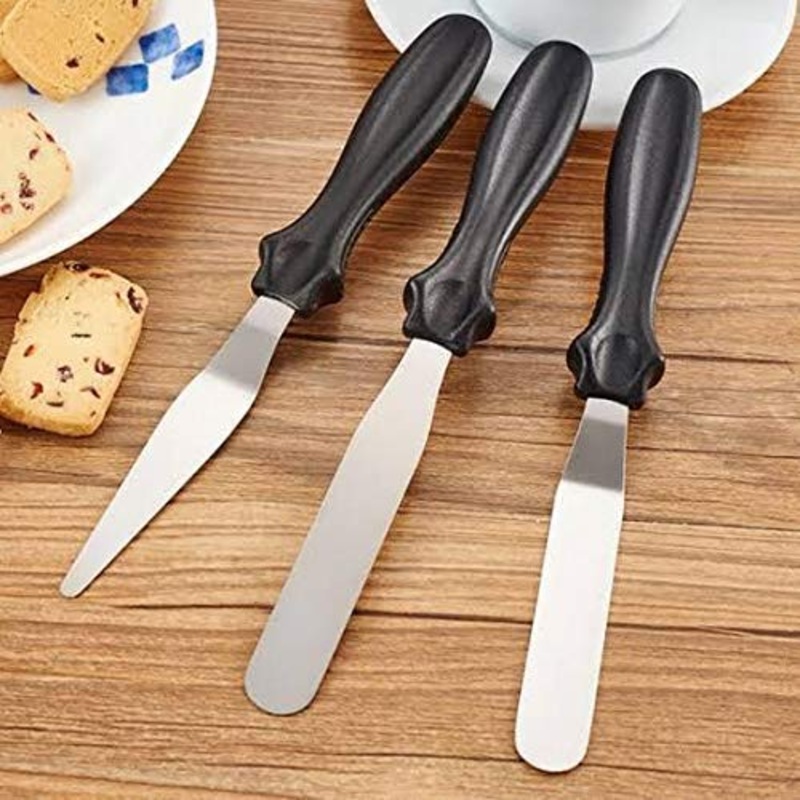 1126 Multi-function Cake Icing Spatula Knife – Set of 3 Pieces