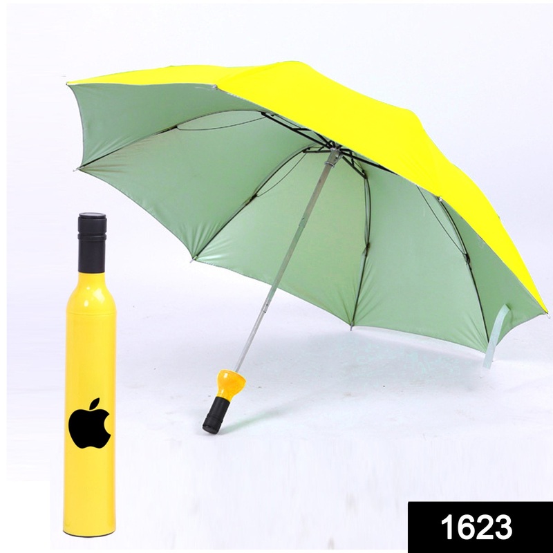 1623 Stylish Umbrella Folding Plastic Wine Bottle Deco Umbrella (Multicolor)