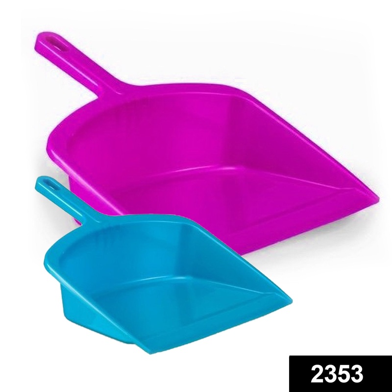 2353 Durable Lightweight Multi Surface Plastic Dustpan Combo (Pack of 2)