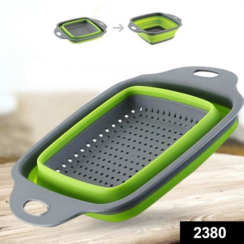 2380 Plastic Folding Basket/Strainer for Kitchen