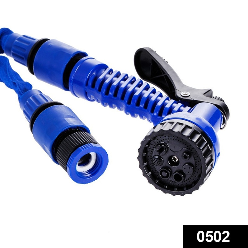 502 -50 Ft Expandable Hose Pipe Nozzle For Garden Wash Car Bike With Spray Gun