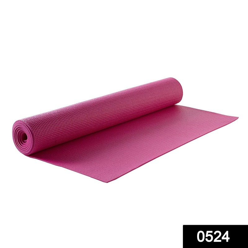 524_Yoga Mat Eco-Friendly For Fitness Exercise Workout Gym with Non-Slip Pad (180x60xcm) Color may very