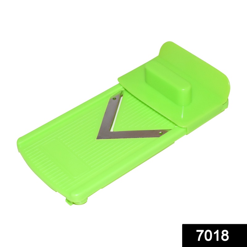 7018 Stainless Steel 2 in 1 Vegetable Slicer Cutter, Potato Chips Maker