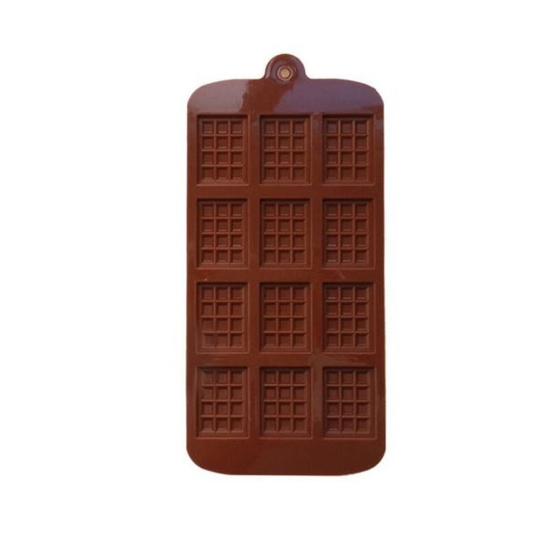 1161 Silicone Mini Choco Bar Mould – 12 Cavity