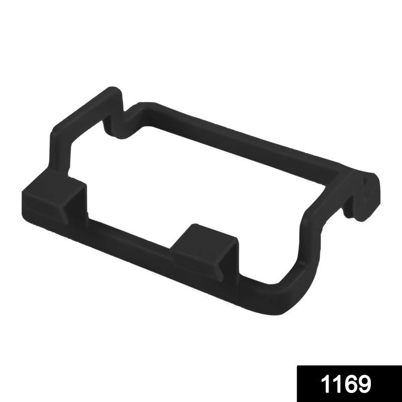 1169 Kitchen Plastic Garbage Bag Rack Holder ( Black Color )