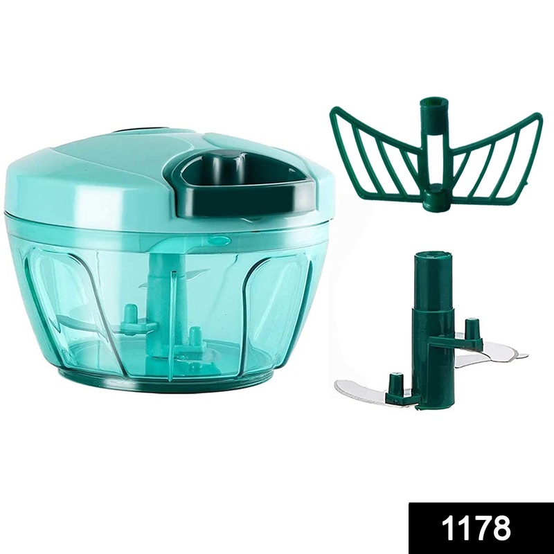 1178 Manual Compact & Powerful Hand Held Vegetable Food Chopper (450Ml)