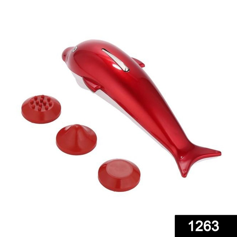 1263 Dolphin Handheld Body Massager for Agony Stress Pain (8 Inch)