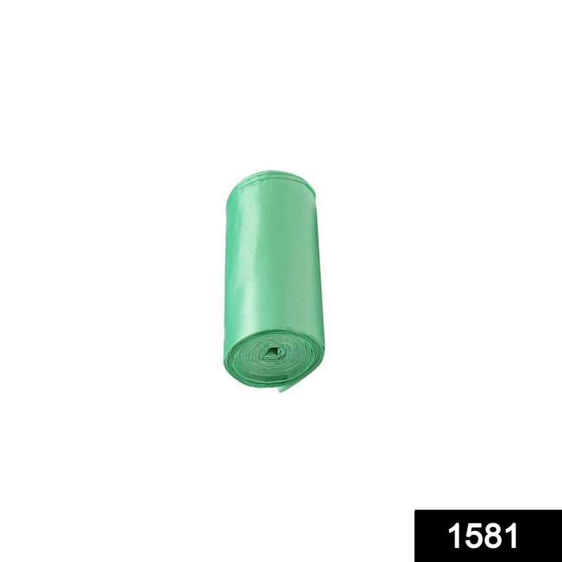1581 Green Compostable Corn Starch Garbage Bags (17 x 19)