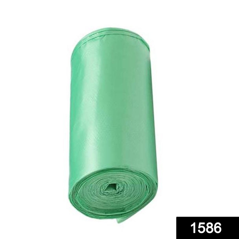 1586 Bio-degradable Eco Friendly Garbage/Trash Bags Rolls (24 x 32) (Green)