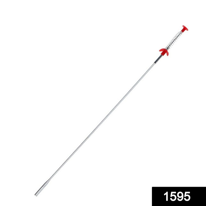 1595 Metal Wire Brush Hand Kitchen Sink Spring Cleaner Sewer Dredging Tool