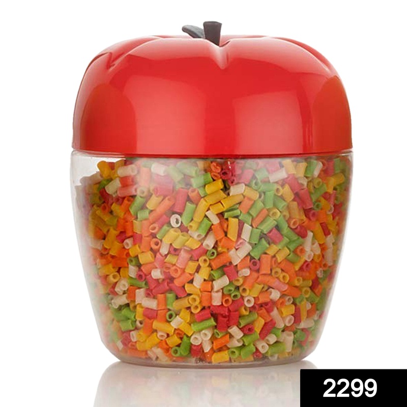 2299 Jar/Container with Apple Shape for Kitchen Storage (1500ML)