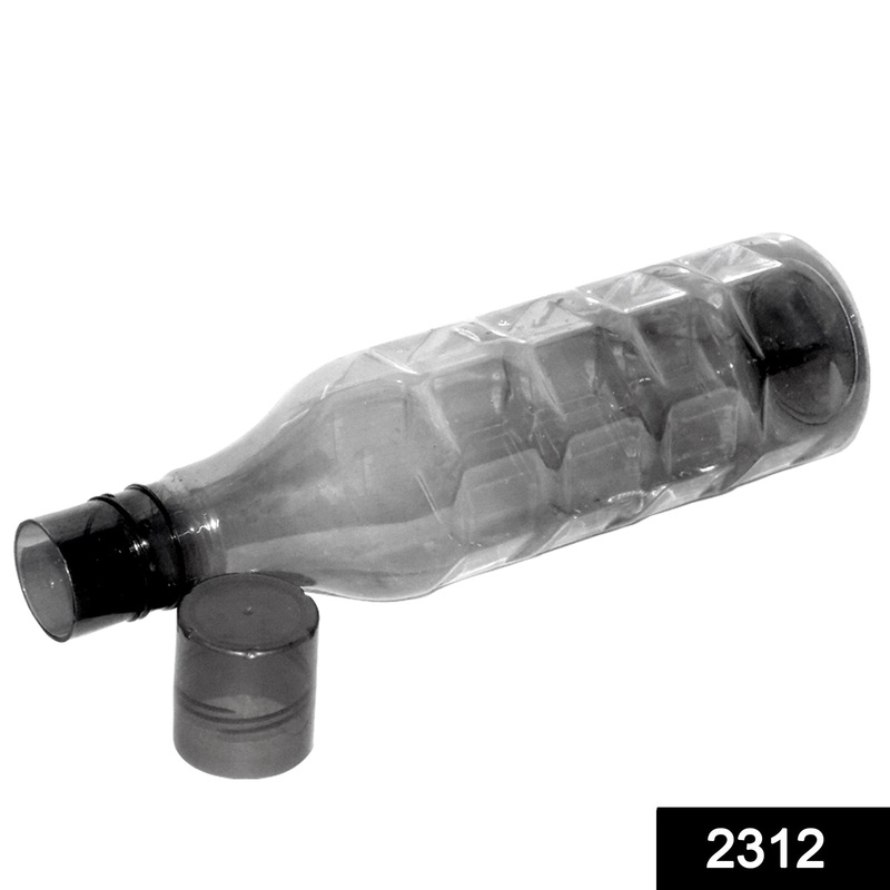2312 Unbreakable & Leak-Proof Plastic Diamond Round Water Bottle (1100Ml)