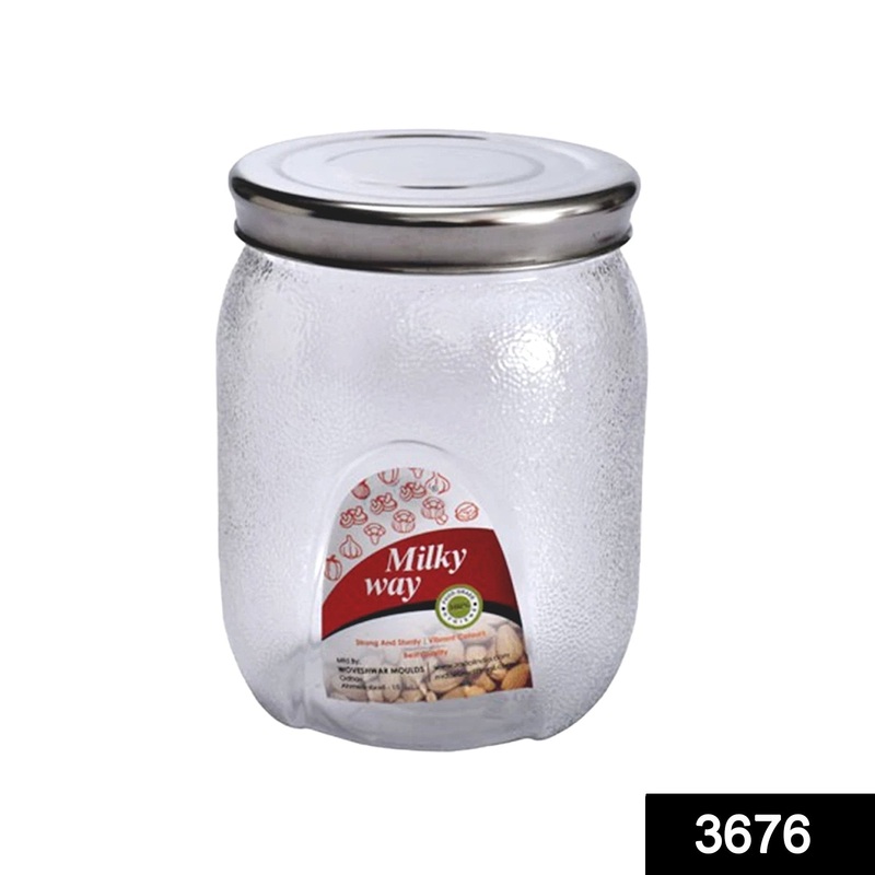 3676 Mason Jar with Airtight lids (1000 ml) (multicolour)