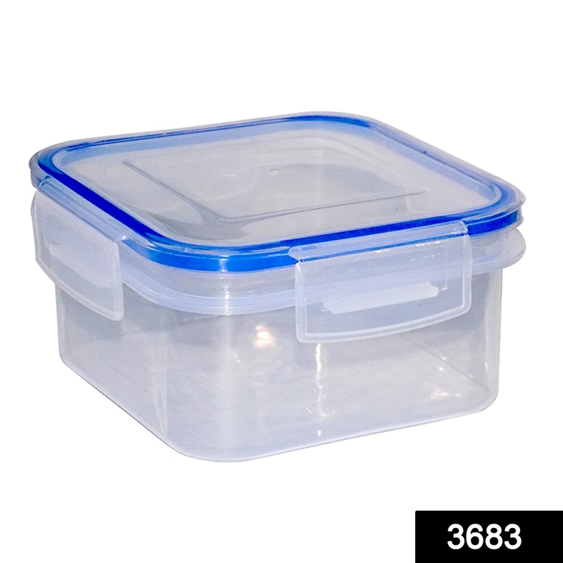 3683 Plastic Airtight Locked Food Storage Containers For Kitchen (1200ml) (multicolour)