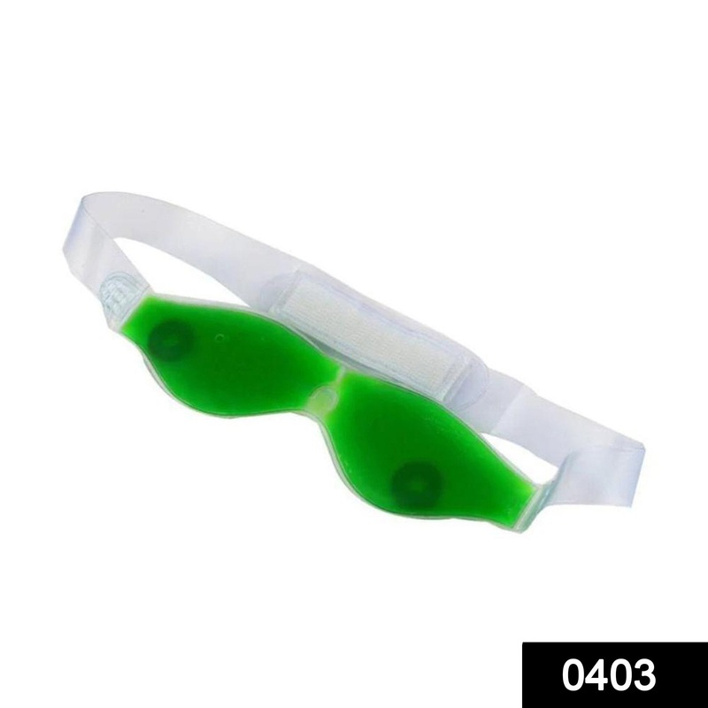 403 Cold Eye Mask with Stick-on Straps (Green)
