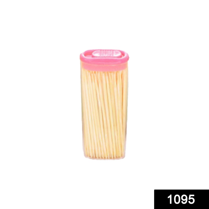 1095 Bamboo Toothpicks with Dispenser Boxq