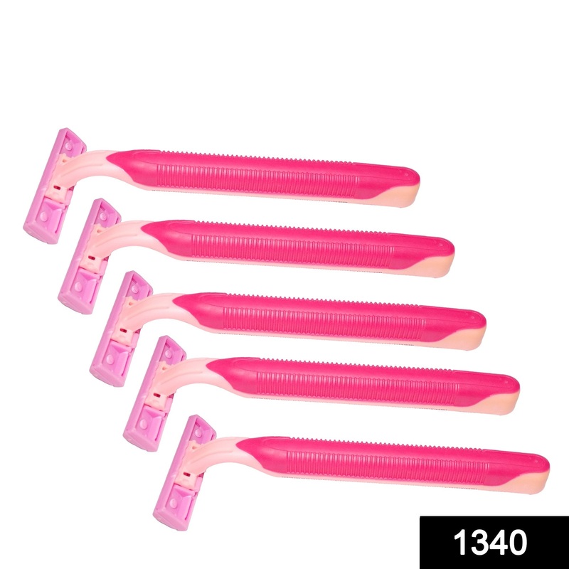1340 Women’s Disposable Shaving Razor for Hair Removal (Pack of 5)