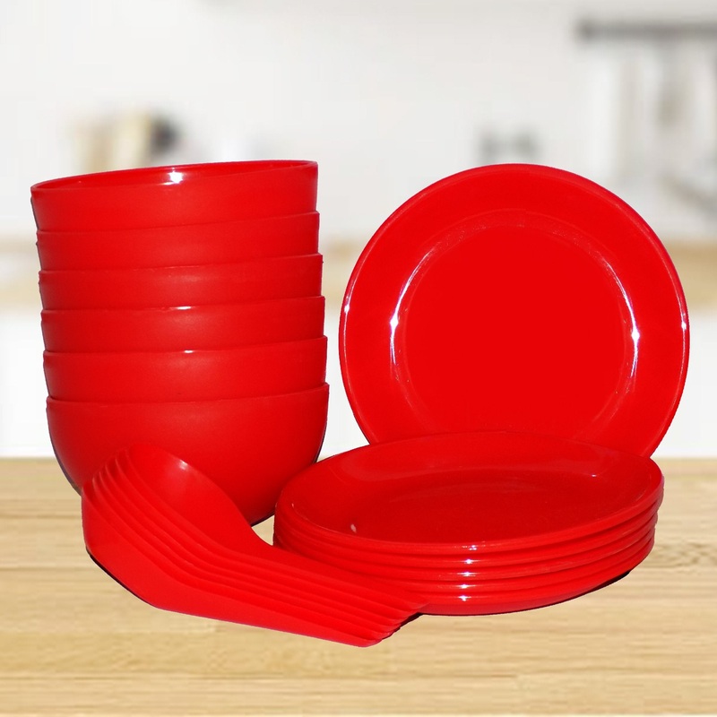 2183 Soup Bowl Set with Spoon and Saucer – 18 pcs