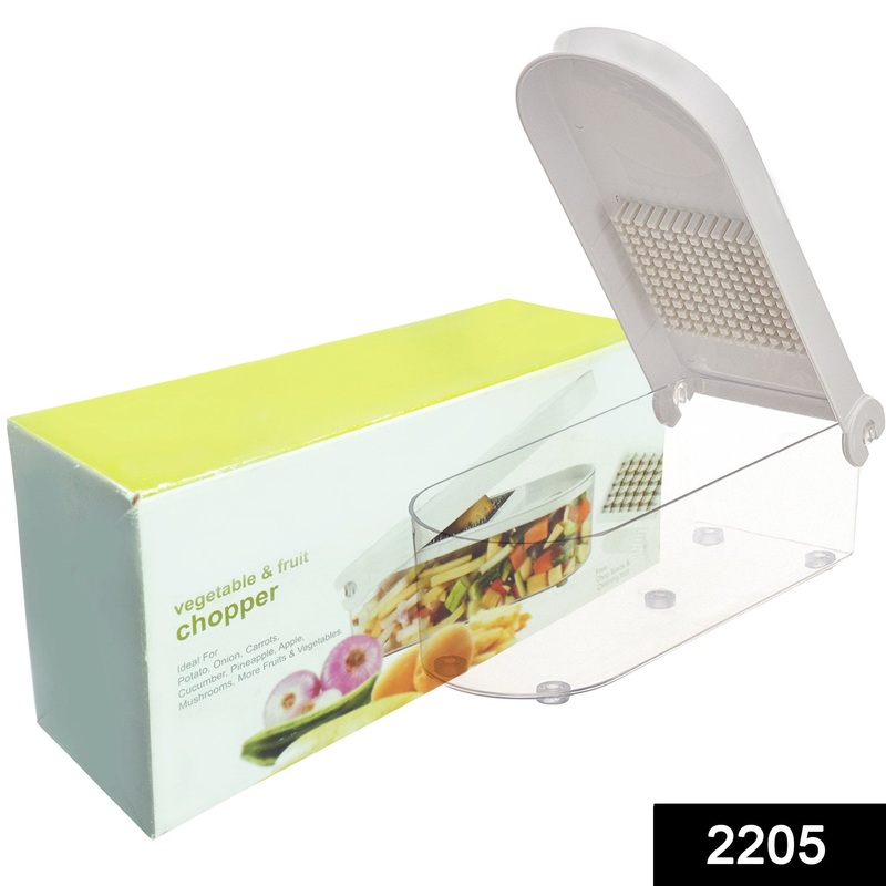 2205 Multipurpose Vegetable & Fruit Chopper Cutter with Cleaning Tool