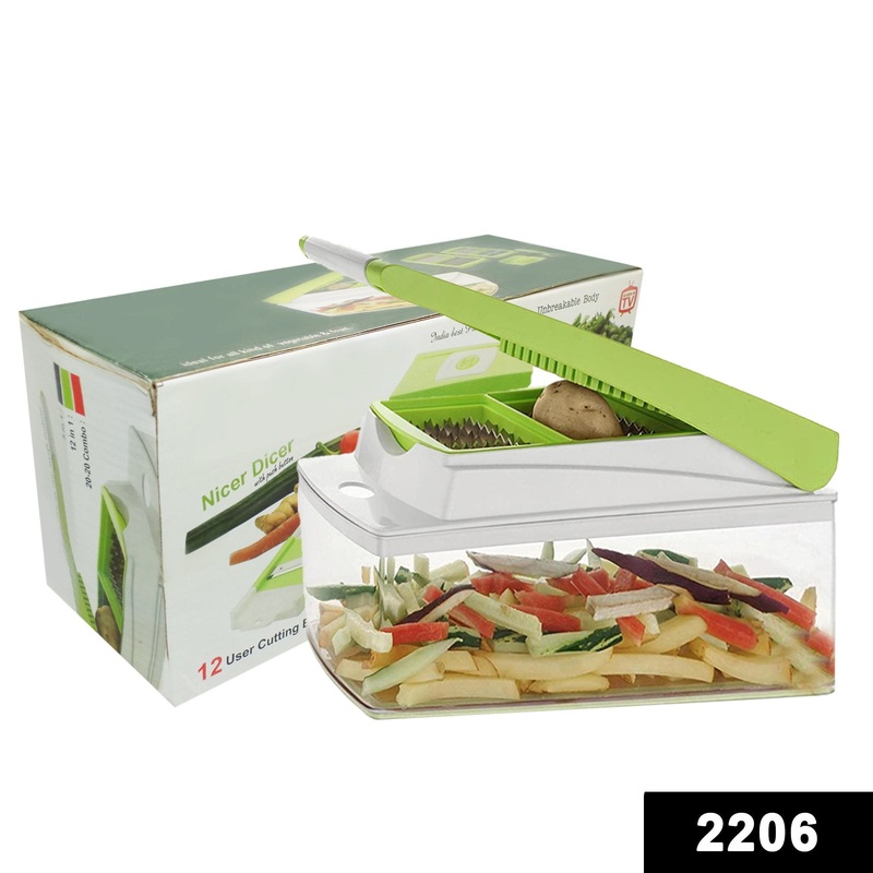 2206 20 in 1 Multipurpose Fruit & Vegetable Chopper, Slicer, Chipser, Dicer, Cutter and Grater