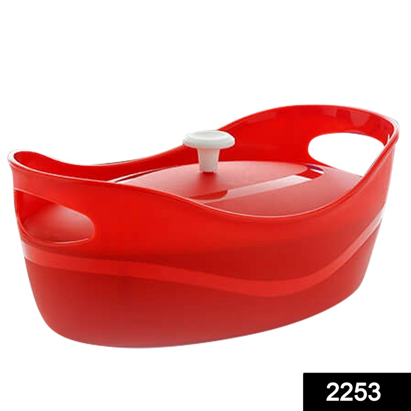 2253 Multipurpose Vegetables and Fruit Plastic Storage Bowl with Cap