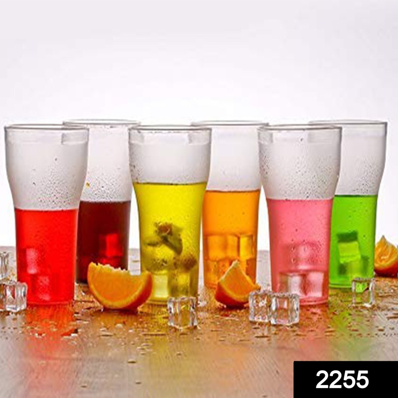 2255 Multi Purpose Unbreakable Drinking Glass (Pack Of 6)