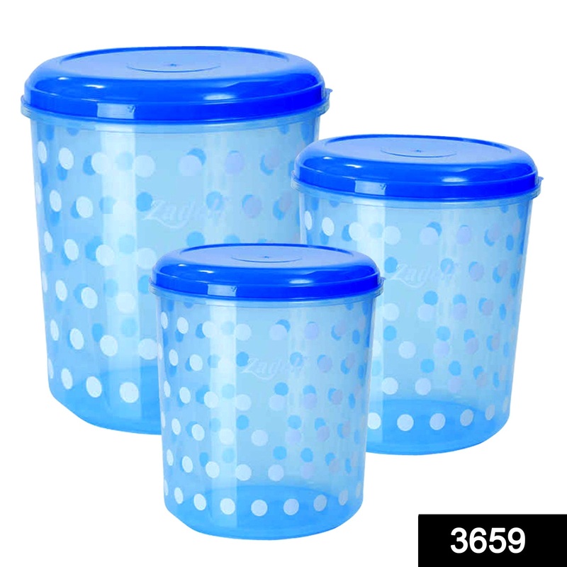 3659 Plastic Kitchen Storage Container (Multicolour) (5, 7, 10 Ltr)