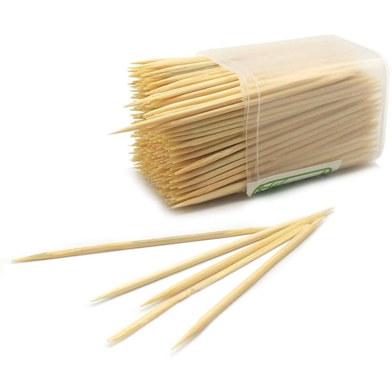 0834 Wooden Toothpicks with Dispenser Box