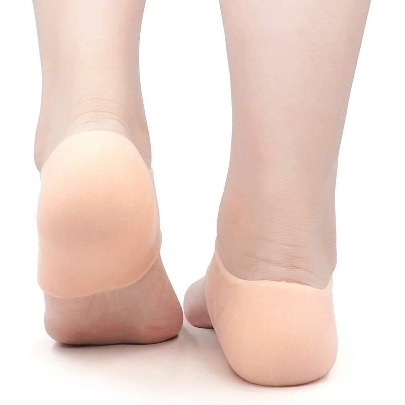 1277 Anti Crack Silicon Gel Heel Moisturizing Socks for Foot Care Men Women (Loose Pack)